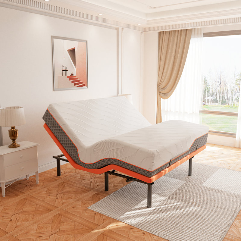 ESHINE Adjustable Bed with 12" Mattress 2000 Series & Reviews Wayfair